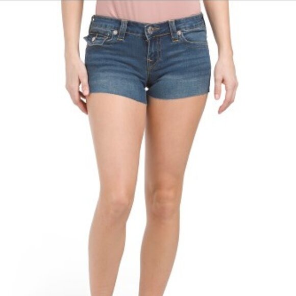 NWT Womens True Religion Joey Cut-Off Low Rise Shorts 29 MSRP $119 - Picture 2 of 9